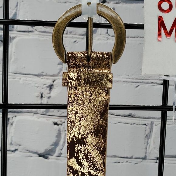 Fancy Gold Belt with Glitter Gems Size S/M - Picture 2 of 6